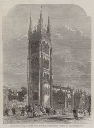 Einweihung des neuen Turms der St. Mary Magdalene Kirche, Taunton